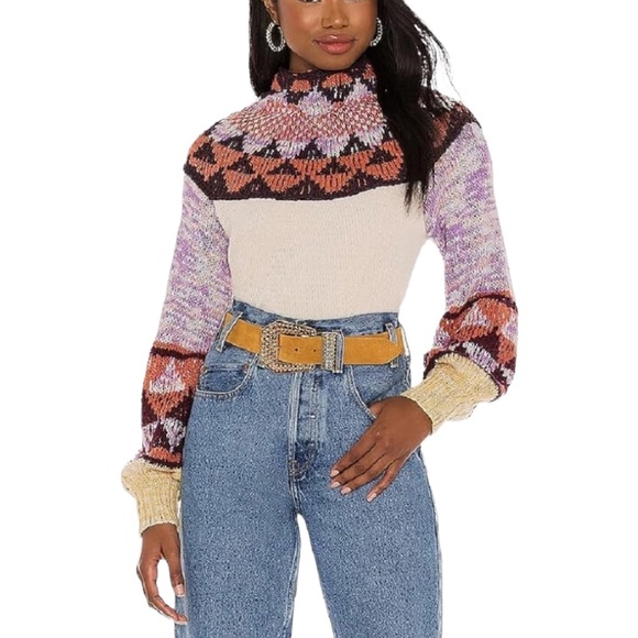 Free People Tops - Free People Crochet Balloon Long Sleeve Thermal Top Swit Small Stuff Large NEW